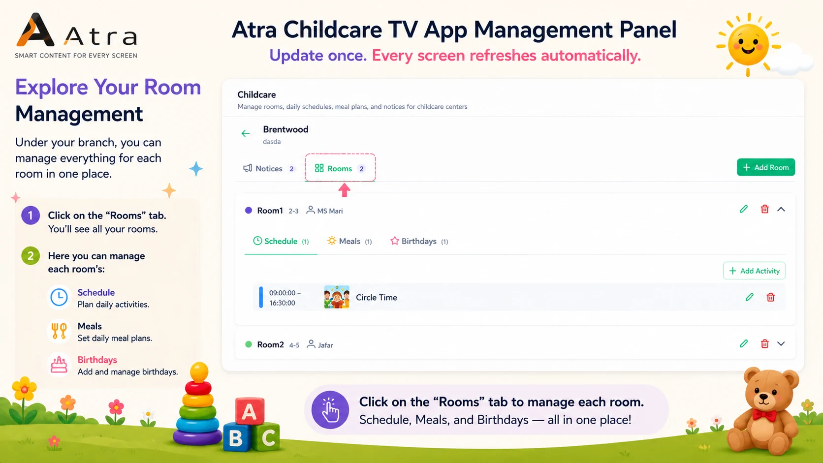 Step 4 - Manage Rooms
